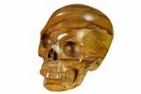 Realistic, Polished Picture Jasper Skull #151155-1